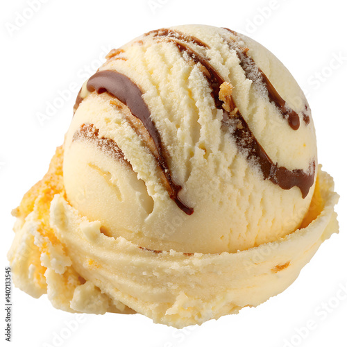 ice cream scup isolated on transparent background