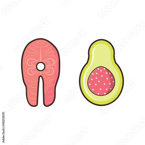 Web Set of Nutrition, Healthy food and Detox Diet Vector Icons. Contains such Icons as Metabolism, Caunt Calories, Palm oil free, Zero thans fat, Probiotics and more. Simple Outline icons collection.