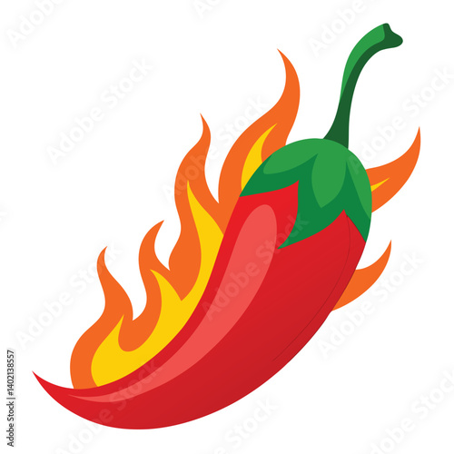 red chilli with firing vector