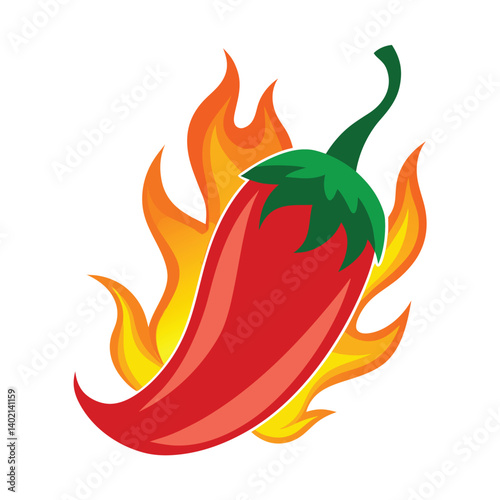 red chilli with firing vector