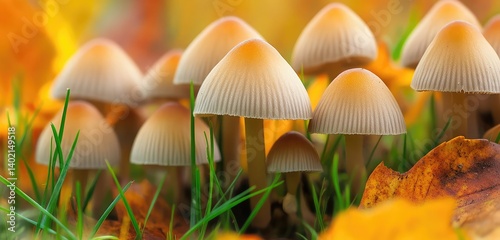 Wallpaper Mural mushrooms in the grass Torontodigital.ca