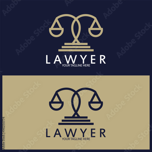 justice law Logo Template