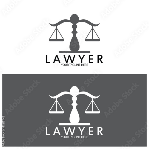 justice law Logo Template