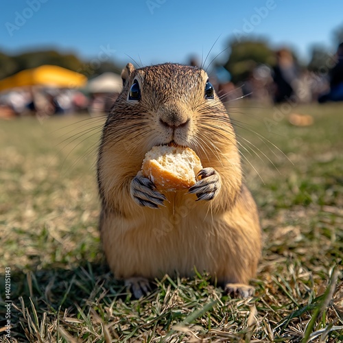Chipmunk Eats Bread Park photo