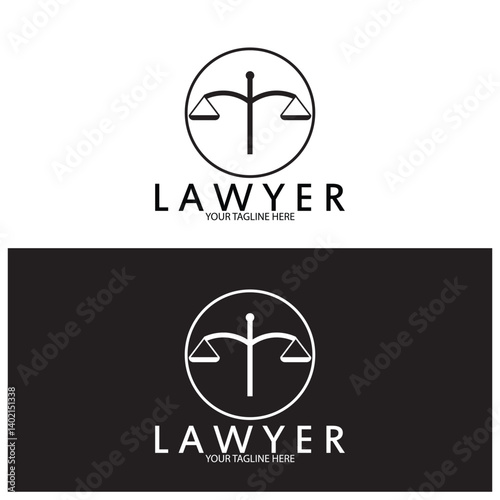 justice law Logo Template