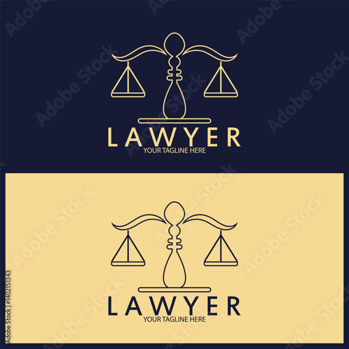 justice law Logo Template