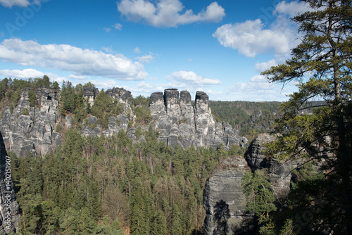 rock, mountain, landscape, sky, nature, mountains, stone, forest, castle, travel, summer, cliff, rocks, europe, tree, hill, rocky, clouds, view, trees, ruins, outdoors, green, park, peak