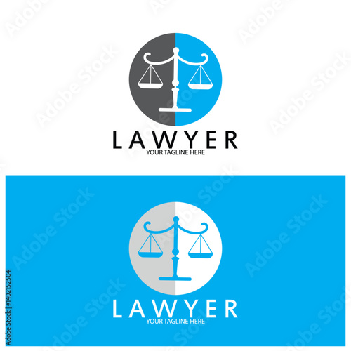 justice law Logo Template