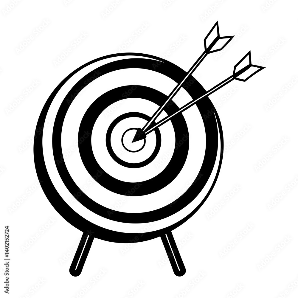 target with arrows target with arrows
