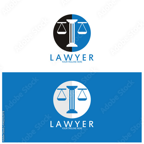 justice law Logo Template
