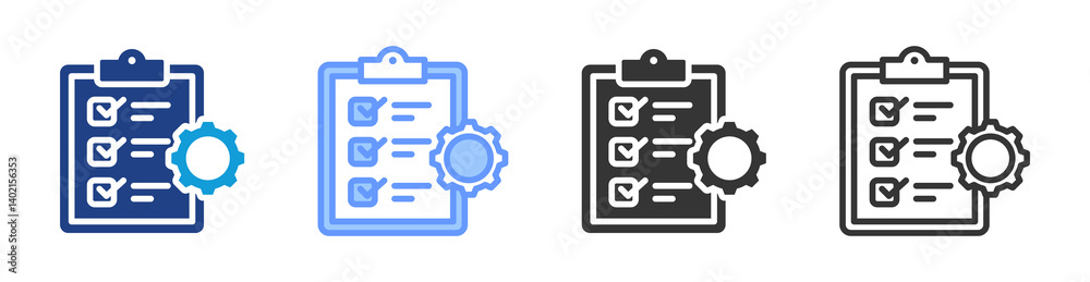 Task List icon set multiple style collection Task List icon set multiple style collection