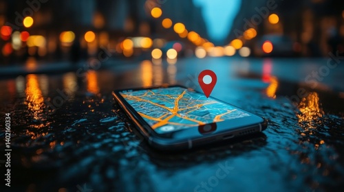 Obraz na płótnie Urban navigation w salonie