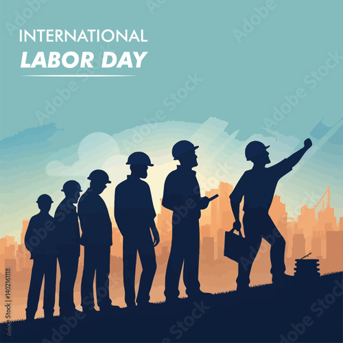 Internation Labor Day Social Media Post Design