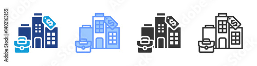 Sale Company icon set multiple style collection
