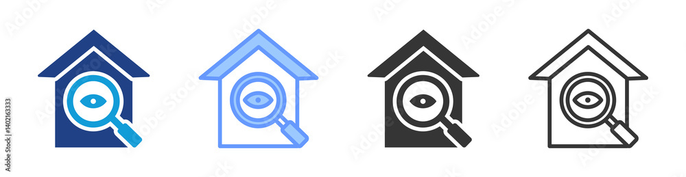 Home Inspection icon set multiple style collection Home Inspection icon set multiple style collection