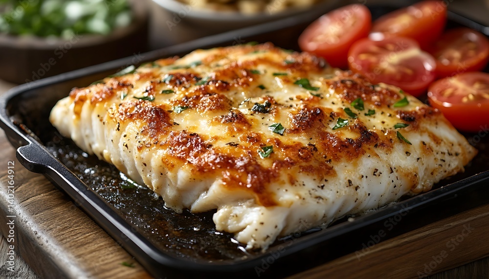 Baked Fish with Tomatoes Baked Fish with Tomatoes