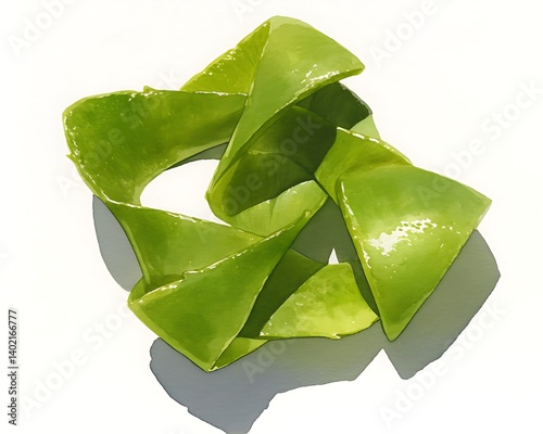 Fresh Aloe Pieces Close-up