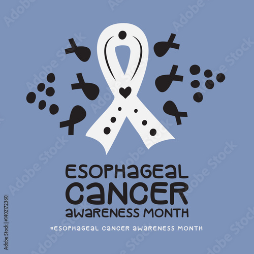 Esophageal Cancer Awareness month, Vector Illustration Awareness Design.