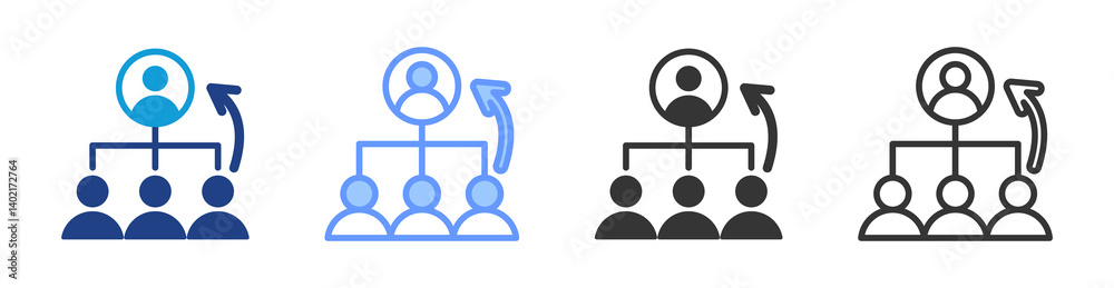 Succession Planning icon set multiple style collection Succession Planning icon set multiple style collection