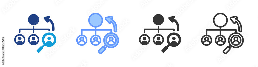 Internal Promotion icon set multiple style collection Internal Promotion icon set multiple style collection