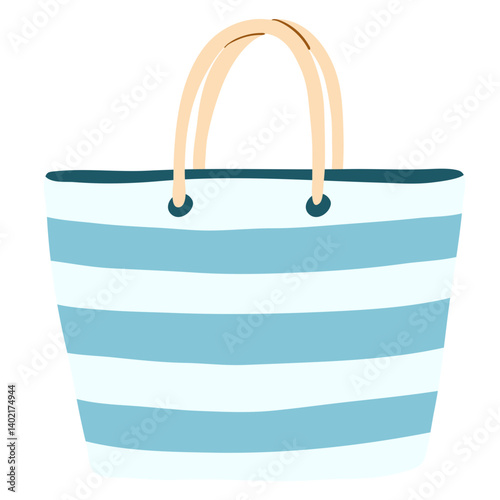 summer tote bag style color cute doodle illustration