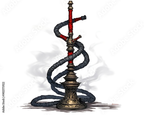 Hookah, Smoke, Decorated