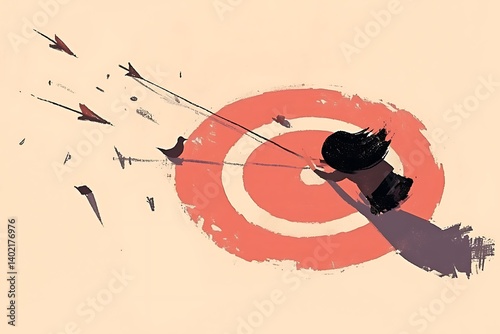 Girl & Arrows Target Failure