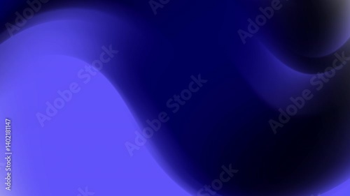 Dark blue gradient motion background with flowing curved waves. Seamless looping video animation. 4K Wipes Organic Loop Animated Background Footage