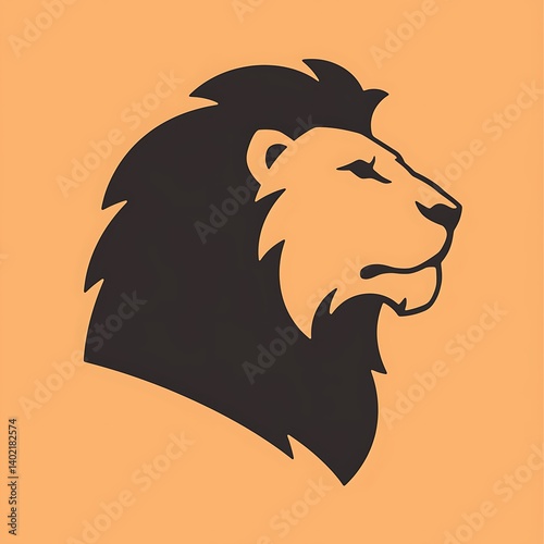 Lion Profile Graphic Art