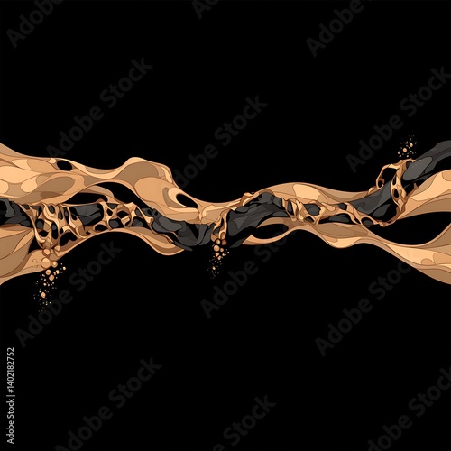 Liquid Flowing, Abstract Design