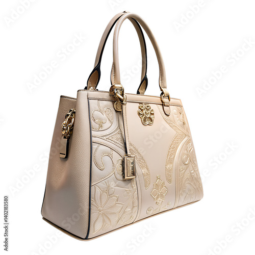 Woman handbag on transparent background photo