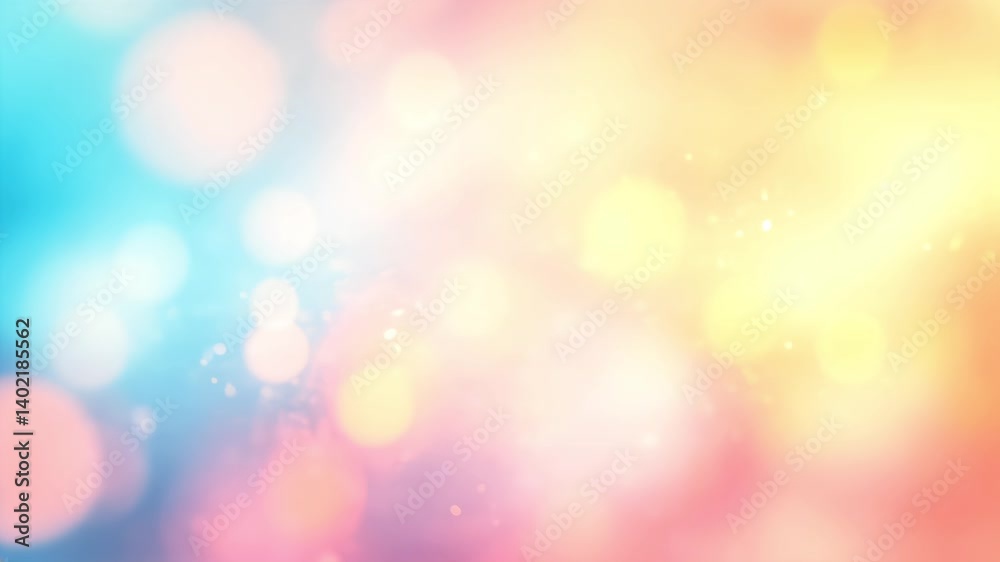 Soft pastel color bokeh lights abstract background in motion Soft pastel color bokeh lights abstract background in motion