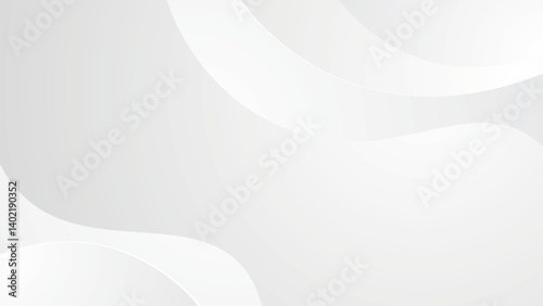 abstract white background wave curve shape business web banner elegant gradient wallpaper