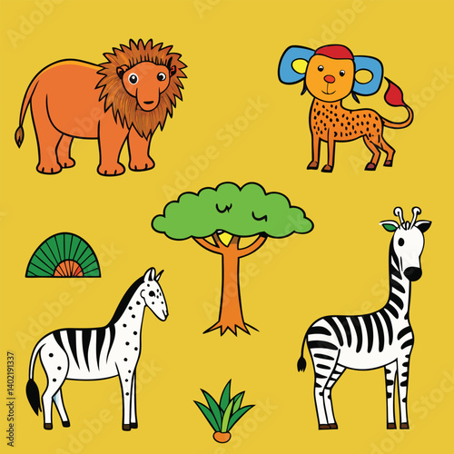 set of animals