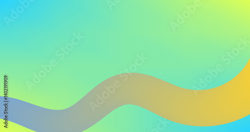 Colorful gradient background with wavy lines. fluid Abstract vector illustration.