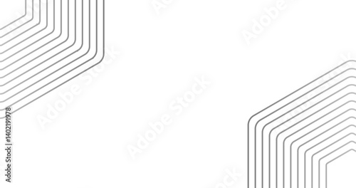 abstract background black and white color with Hexagon line graphic for web design