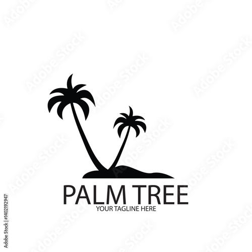 Wallpaper Mural Palm tree summer logo template Torontodigital.ca