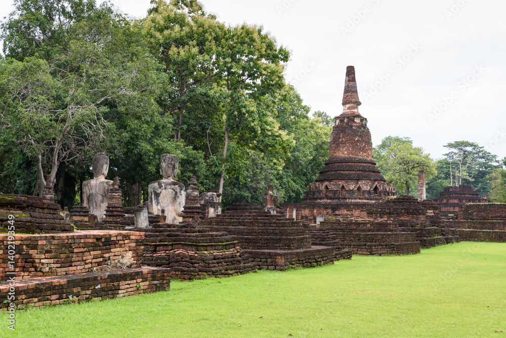Wat Phra Kaew at Kamphaeng Phet Historical Park in Thailand Wat Phra Kaew at Kamphaeng Phet Historical Park in Thailand
