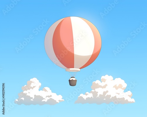 Hot Air Balloon in Sky