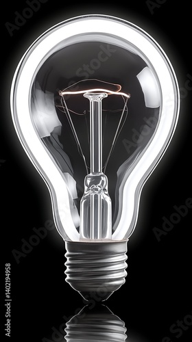 Illuminated Lightbulb Image