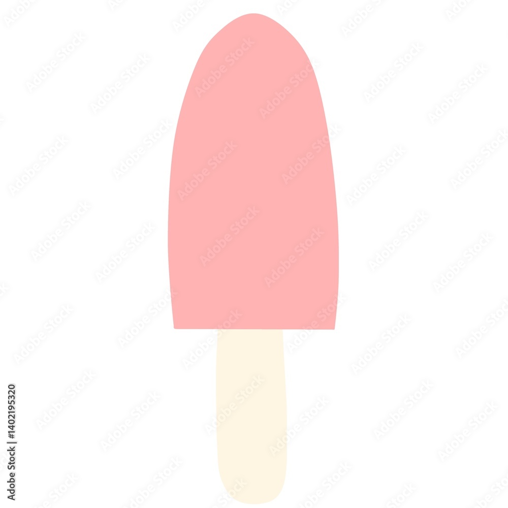pink ice cream vector illustration pink ice cream vector illustration