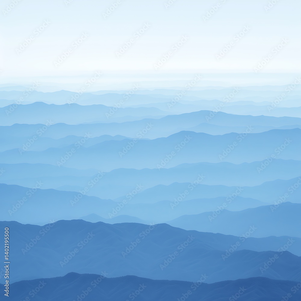 Fototapeta premium Mountain Range Aerial View