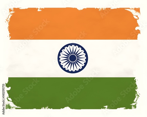 India Flag, Artistic Depiction