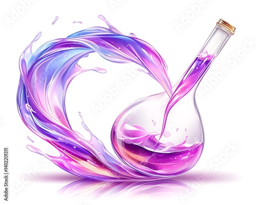 Magical Potion Flask Illustration