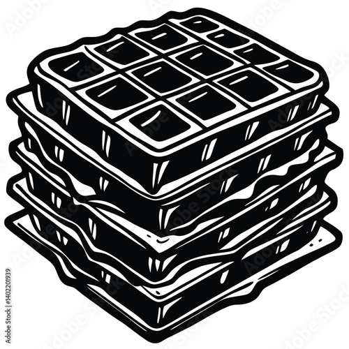 waffles silhouette