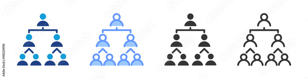 Cohort icon set multiple style collection Cohort icon set multiple style collection