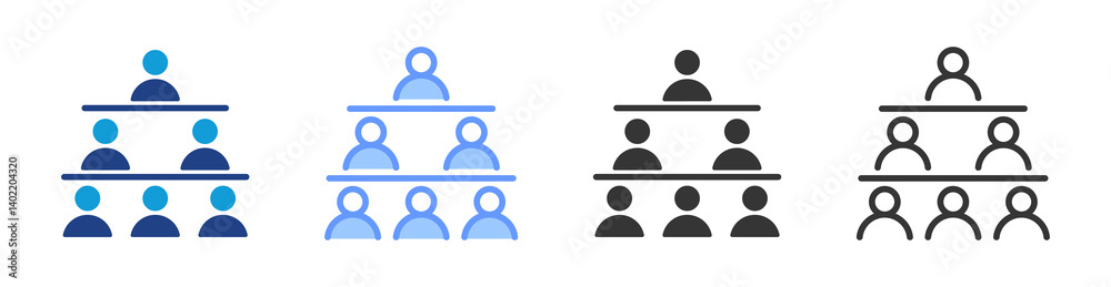 Social Stratification icon set multiple style collection Social Stratification icon set multiple style collection