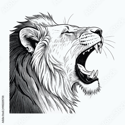 lion head vector