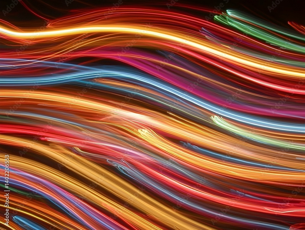 Abstract colorful light streaks, dynamic wavy lines, vibrant hues, energy, motion blur, glowing trails, dynamic composition. Perfect for backgrounds, websites, or design projects. Abstract colorful light streaks, dynamic wavy lines, vibrant hues, energy, motion blur, glowing trails, dynamic composition. Perfect for backgrounds, websites, or design projects.