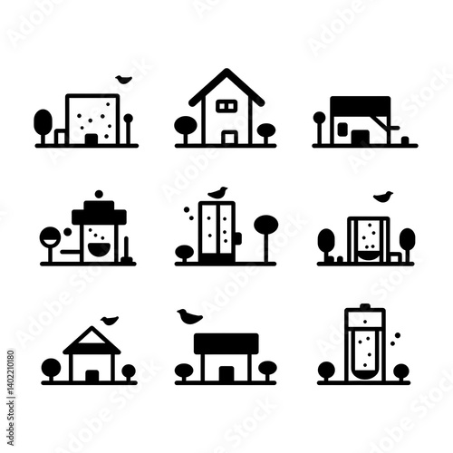Simple Cityscape Illustrations
